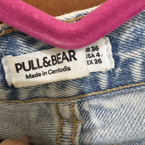 Pull & Bear jeans used with rips, size S 36 8, blue