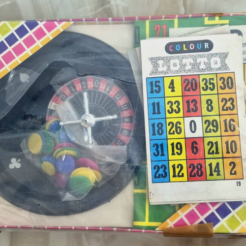 Roulette Lotto board game used