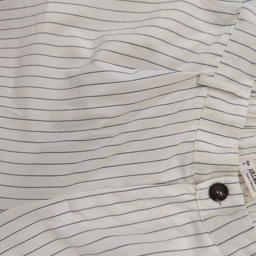 Pull & Bear white striped pants, size L