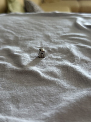 Pandora ghost charm, silver