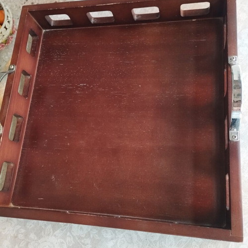 Studio Nova Wooden Serving Tray vintage, used, 35.5x35.5x6.5 cm
