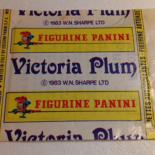 Victoria Plum sealed Panini sticker pack