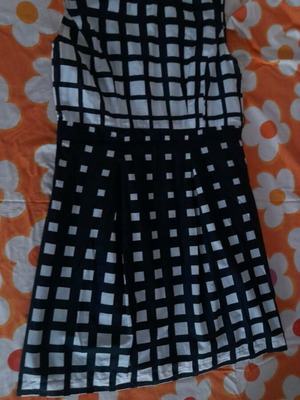 Black and white checkered dress like new, size M