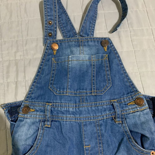 Denim overalls used, size 12-18 months