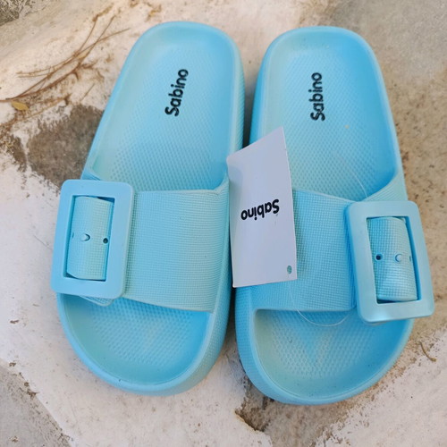 Sabino slippers size 37 new in light blue