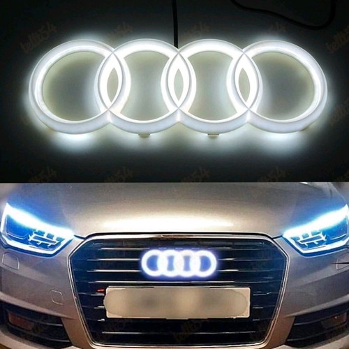 Audi LED mask emblem new, illuminated white light
