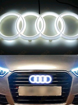 Audi LED mask emblem new, illuminated white light