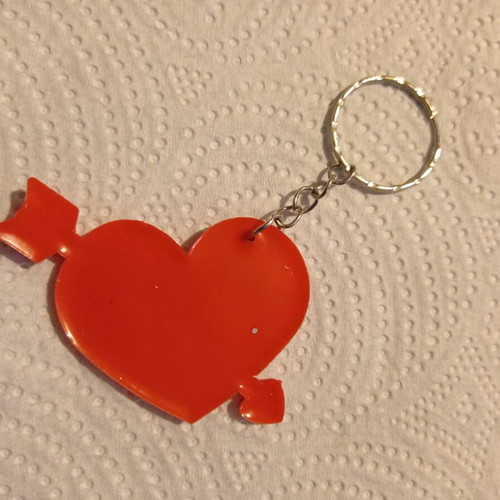 Vintage heart keychain RBB in very good condition