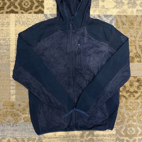 Reebok Hanorac Fleece Like New, Navy Blue, Size M
