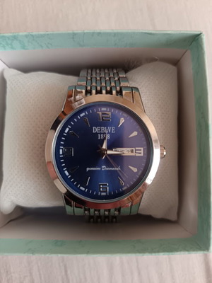 Alpina men's watch like new, blue and silver