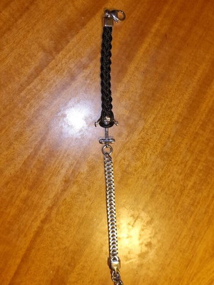Jools men's bracelet like new, black and silver