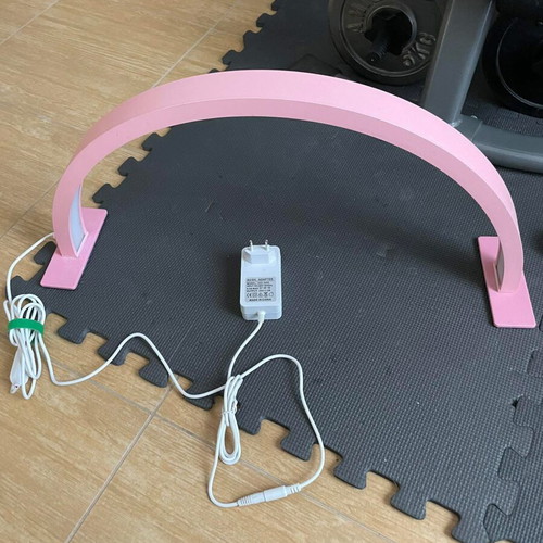 Half Moon Shape LED Table Lamps and Nail Drill with Pedal, like new