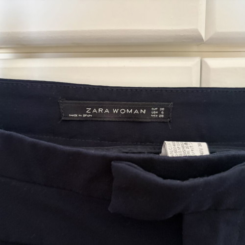 Zara dark blue pants used, straight legs, size 38