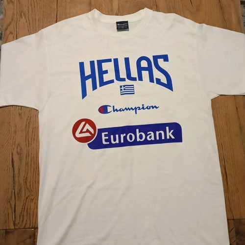 Collectible Greece National Team T-shirt with printed signatures, new