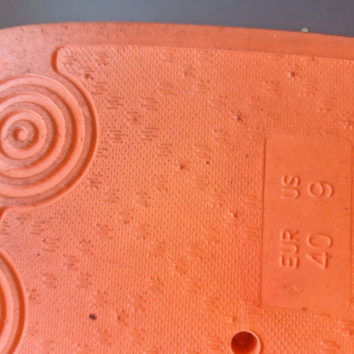 Flip flops like new, orange, size 40