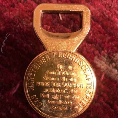 Warsteiner beer opener like new, collectible vintage