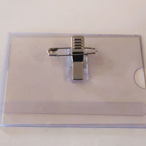 Conference badge new, pack of 20 pieces 9x6cm