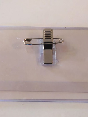 Conference badge new, pack of 20 pieces 9x6cm