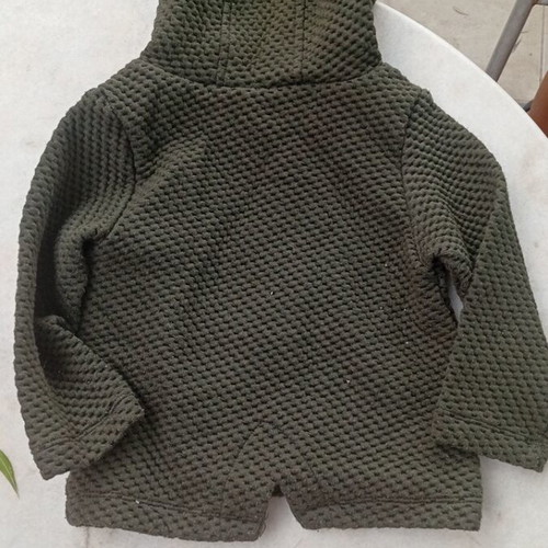 Baby hoodie like new, size 1 year, brand Seven Eleven, olive color