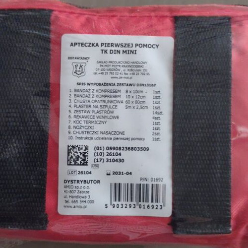 First Aid Kit DIN 13167 new