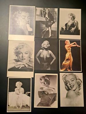 Marilyn Monroe collectible set of 9 vintage postcards like new