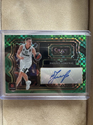 Paulius Jankunas Zalgiris 2025-26 Select EuroLeague Select Few Signatures Green Parallel κάρτα καινούργια