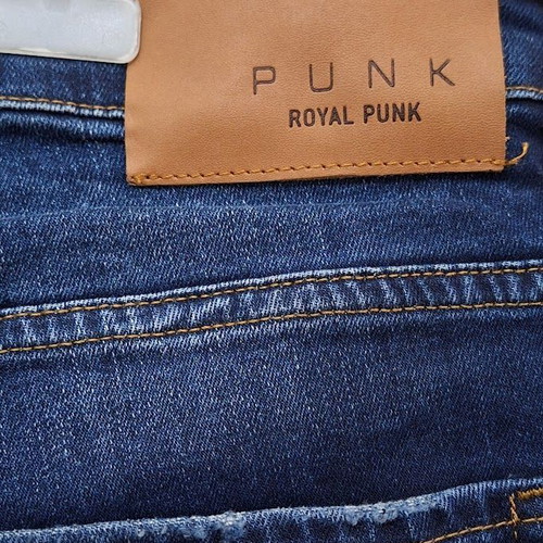Royal Punk patchwork jeans blue like new, size XL