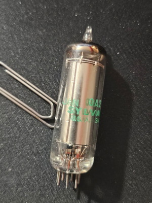 Λυχνίες Sylvania 0A2 μεταχειρισμένες, vintage voltage regulator tube, σετ 6 τεμαχίων