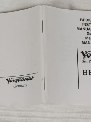 Voigtlander BESSA-R user manual