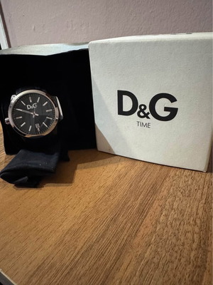 Ρολόι ανδρικό D&G σαν καινούργιο, μαύρο με κουτί