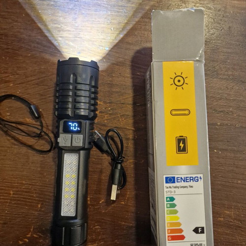 Led rechargeable flashlight new