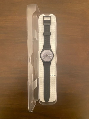 Swatch Bricagris Dark Grey Rubber Strap ρολόι σαν καινούργιο