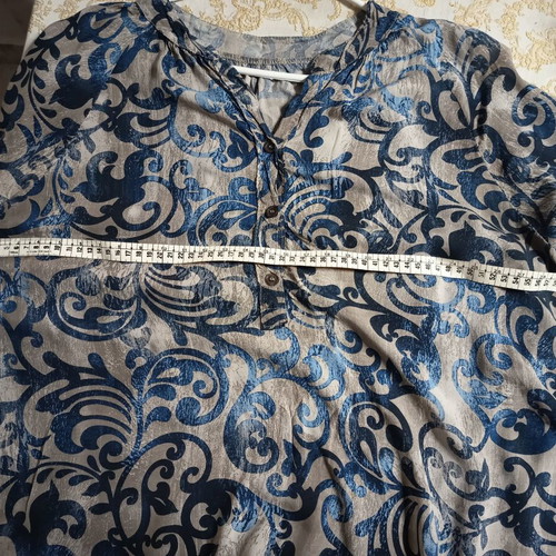 Shirt L/XL like new with blue pattern