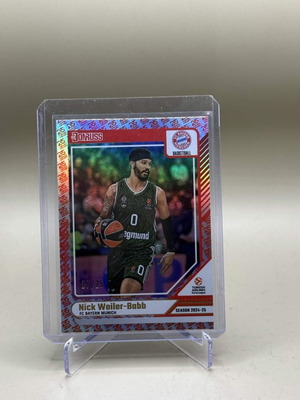 Nick Weiler-Babb Donruss EuroLeague 2024-25 Red Holo Card like new