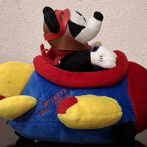 Vintage Mickey Mouse Pilot plush Disney 1997 Encore like new