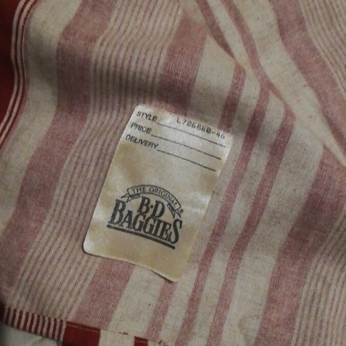BD Baggies striped short sleeve shirt used, large