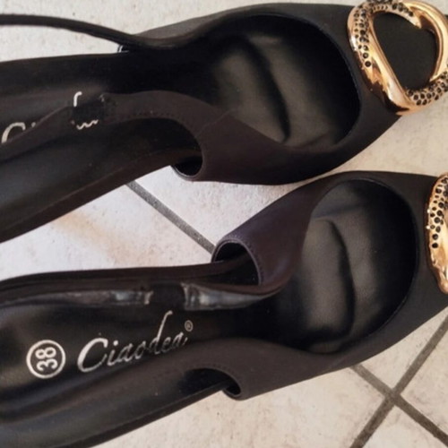 Tsoukalas Shoes Satin Pumps like new, size 38, black