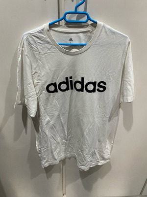 Adidas T-shirts used, size Large, black and white