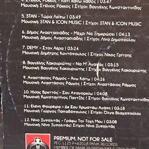 Panik Love CD used, punk songs