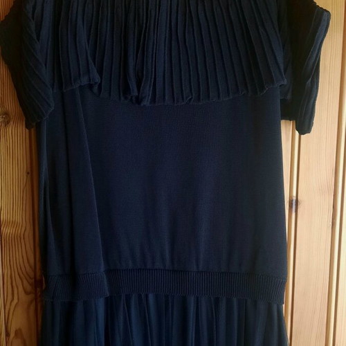 Midi dress Rococo winter black, knitted top, like new