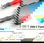  High Quality USB2.0 Flash Drive 128GB Storage Ultraportable High-speed Data Transfer  Typc-C