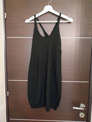 Knitted women's sleeveless top used, size M, black