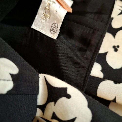 Miss Simbolo floral dress black and white used