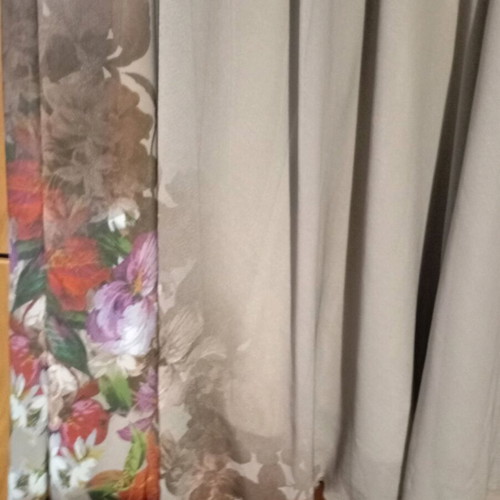 Beige midi dress with floral print new