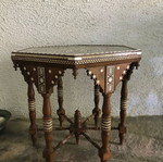 Egyptian coffee table with mother-of-pearl