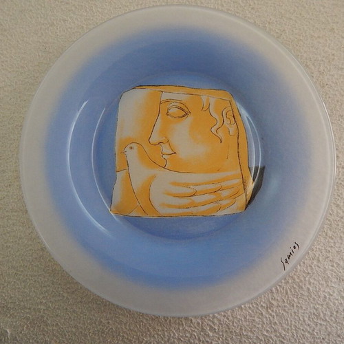 Samios decorative plate like new, 19.5 cm diameter