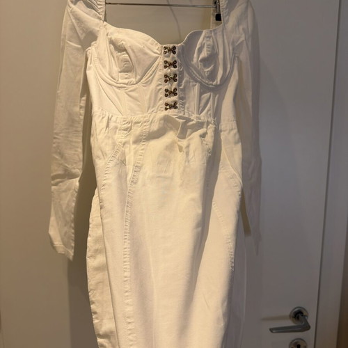 Oh Polly Mini Summer Dress white size S used