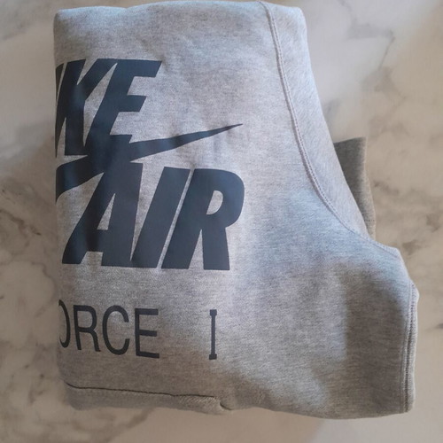 Nike Air Force 1 hoodie like new, small, grey