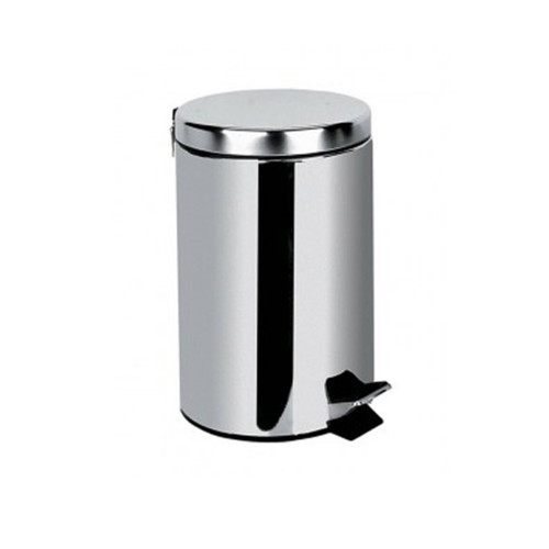 Bathroom waste bin chrome new