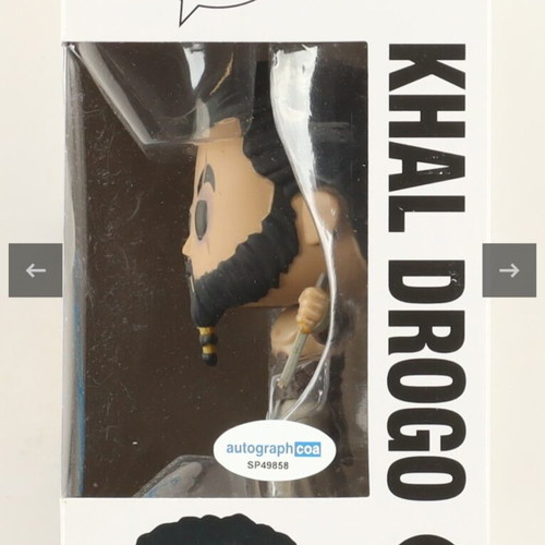 Game of Thrones Khal Drogo Funko Pop! signed by Jason Momoa